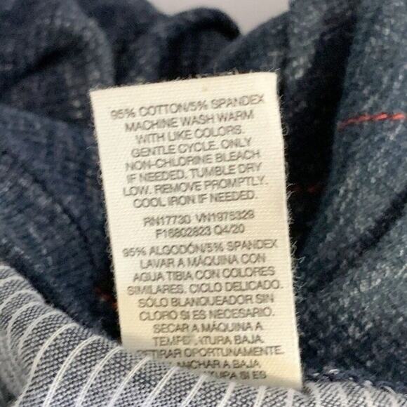 Levi's Men's Thermal Long Sleeve 5 Button Classic Fit Henley Blue Gray Shirt Med - Picture 6 of 7